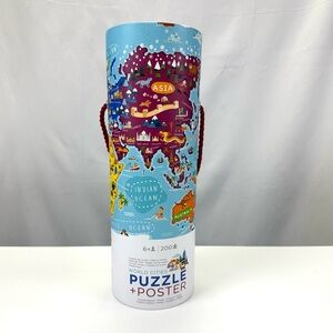 Crocodile Creek world cities puzzle + poster 200 piece age 6+